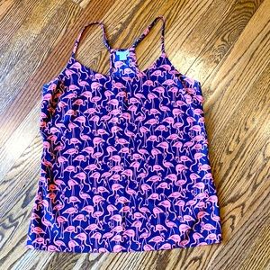 J Crew Flamingo print cami tank top, size 6